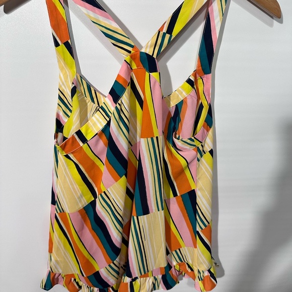 CABI  Colorful Striped Women's Sum mer top. - Picture 2 of 6